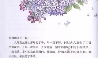 丁香 结近义词 丁香结生字拼音组词