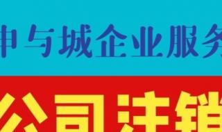 上海分公司营业执照注销流程